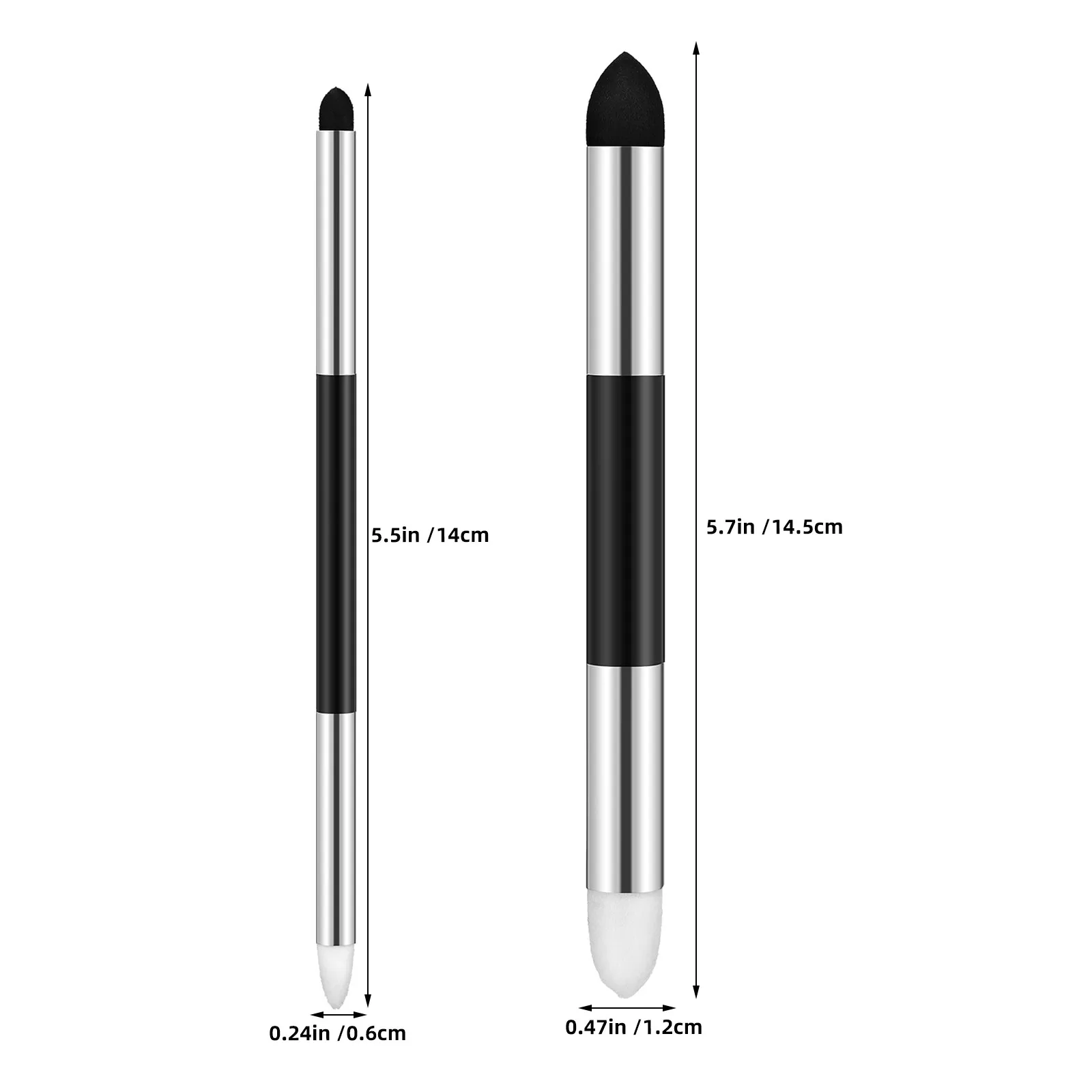 10Pcs Washable Art Sponge Pen Soft Dual Tip Blending Pen Sketch Pastel Artist Drawing Highlight Shadow Rubber Sponge Brush Tool