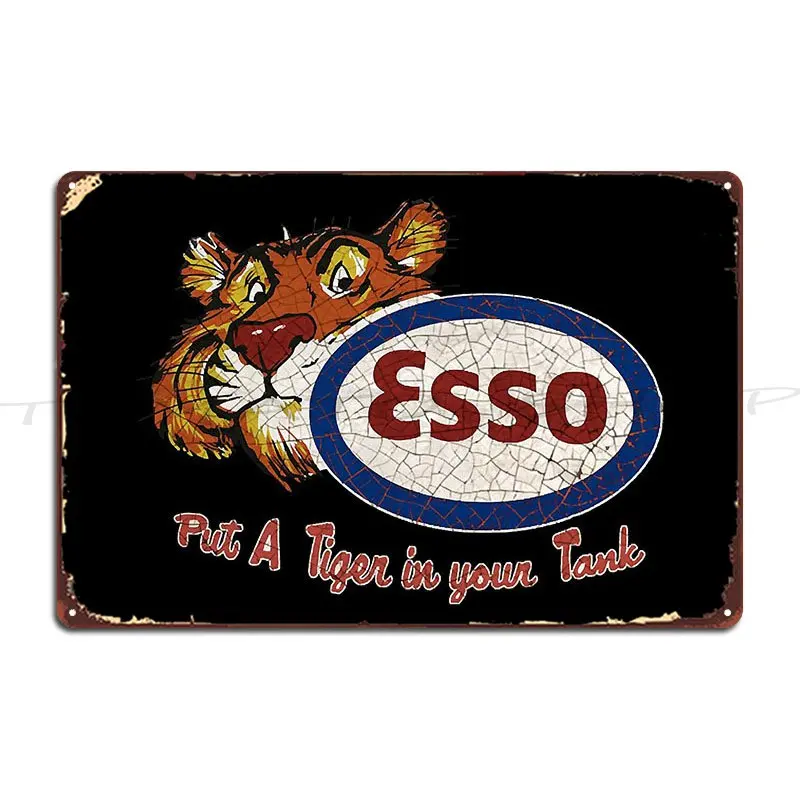 Put A Tiger In Your Tank Metal Plaque Poster Living Room Designing Party Design Print  Tin Sign Poster