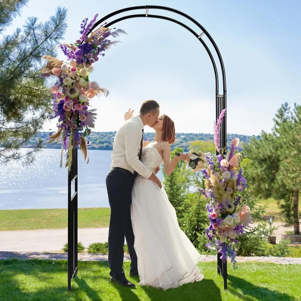 

Wedding Arches Metal Archway for Climbing Plants, Wide Sturdy Durable Garden Arch for Lawn, Party, Ceremony Wedding Decoratio