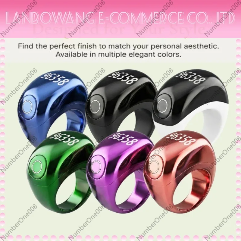 New Smart Ring Luminous Digital Counter LED Display Time Screen Counting Ring