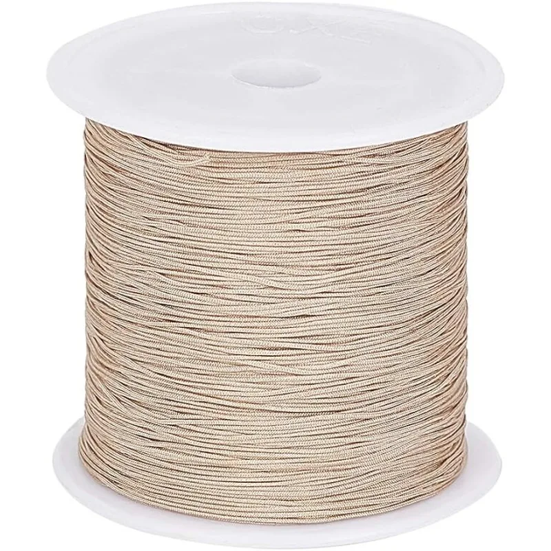 1 Roll 150 Yards 0.5mm Nylon Cord Nylon Beading String Nylon Knotting Cord for Necklace Bracelet Beading Bracelet Making