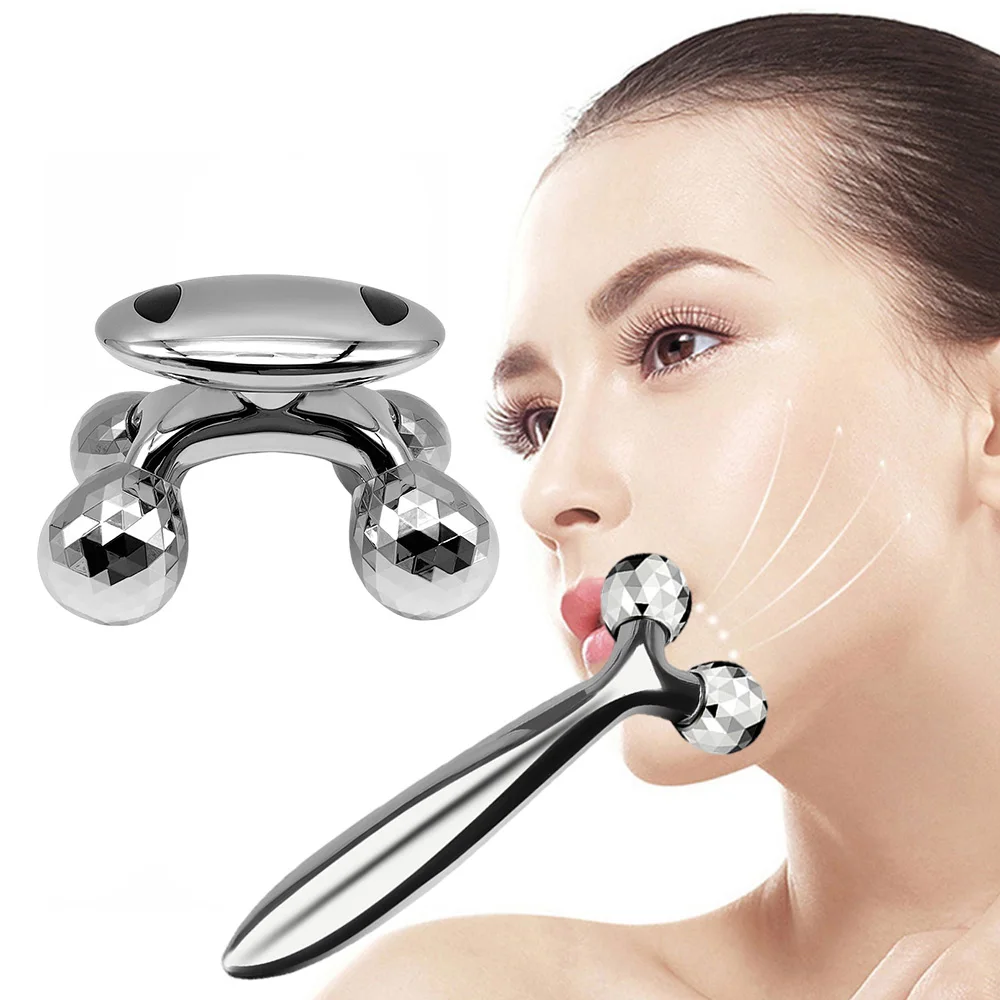 Massage Roller Massaging Tools Back Body Massager Facial Eye Neck Muscle Hammer Relaxation Slimming Beauty Tool Wrinkle Remover