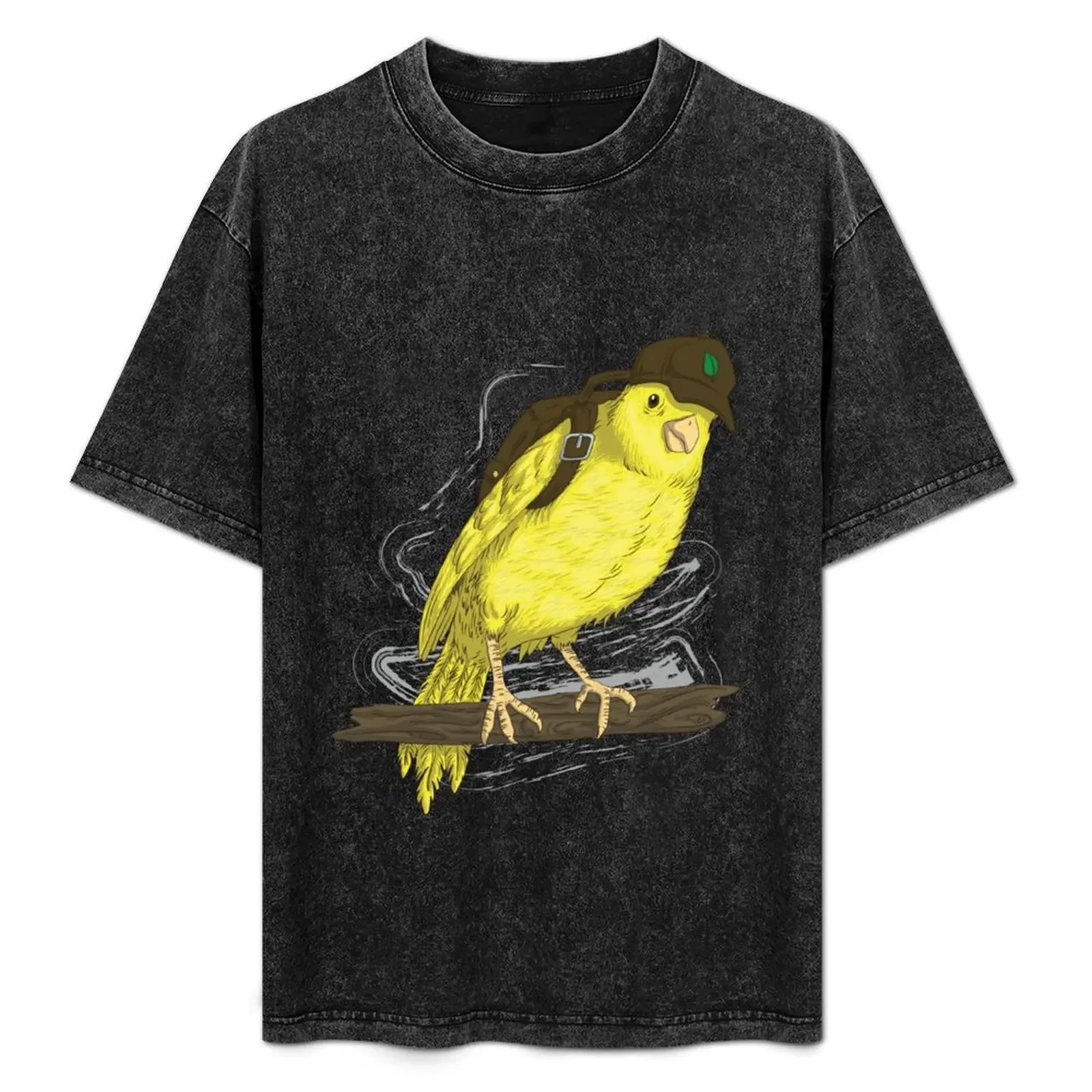 

backpacker canary T-Shirt summer clothes tops cute clothes mens cotton t shirts