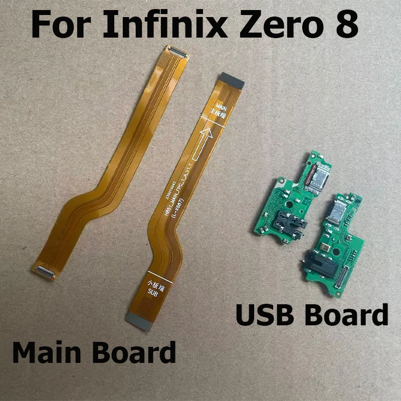 

Для Infinix Zero 8, USB-порт для зарядки, разъем для микрофона + материнская плата, основной гибкий кабель, запасные части X687