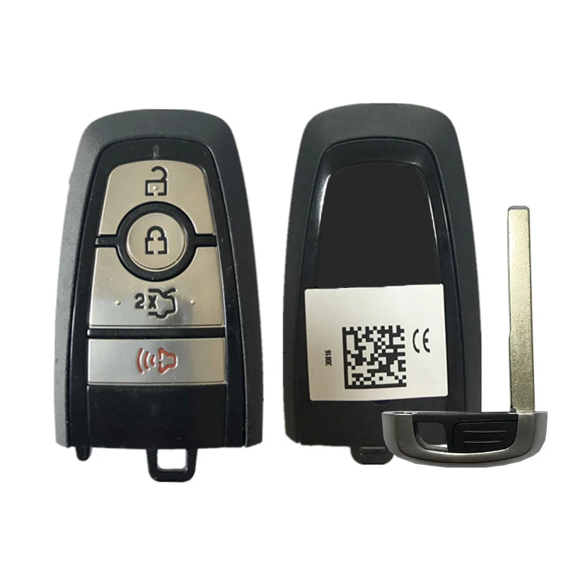 CN018066 Original 4 Button Smart Remote Key FCC JR3T-15K601-AB 49 Chip 315MHz For Ford Edge Explorer SE Fusion Mustang 2017-2020