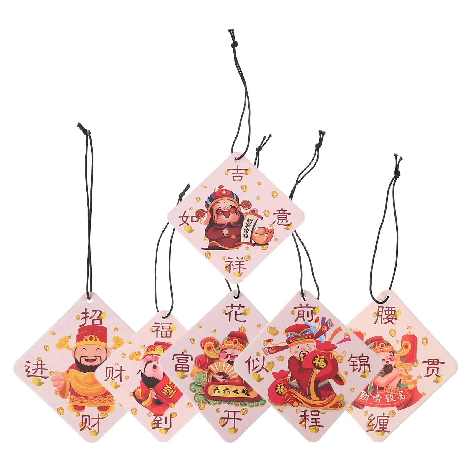 

6Pcs Essential Oil Car Freshener Tablets Cute Design for Car Wardrobe and Home Environment Enhancement Freshener Tablets