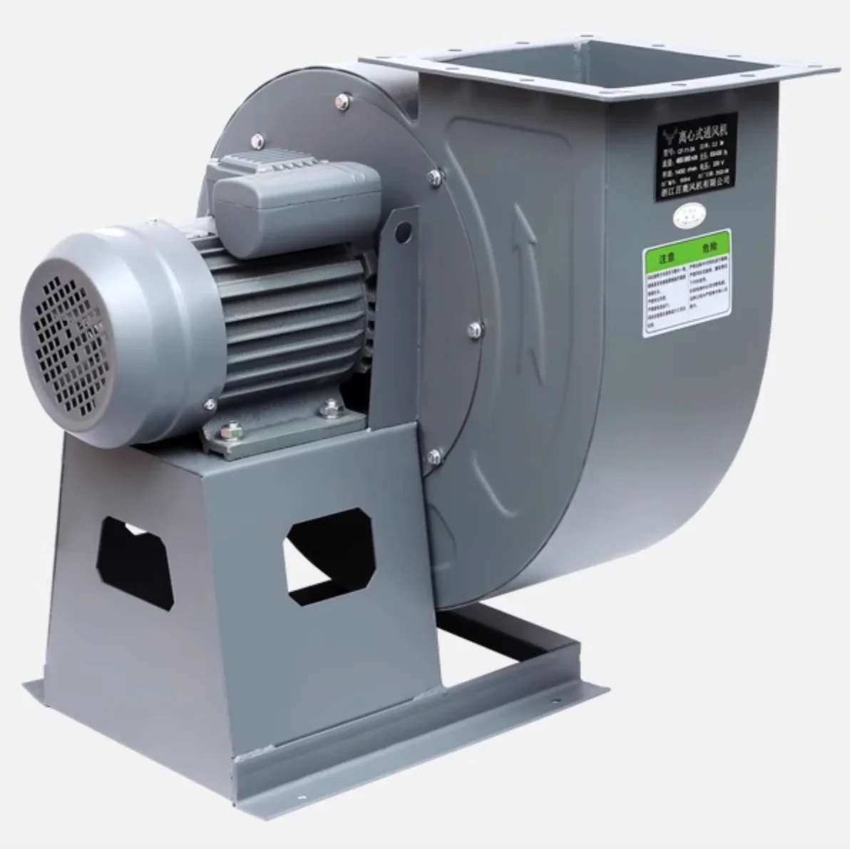 CF-11 High Suction Industrial Kitchen Hotel Fume Exhaust Snail Ventilation Multi-wing Centrifugal Induced Draft Radial Fan Cast view 5
