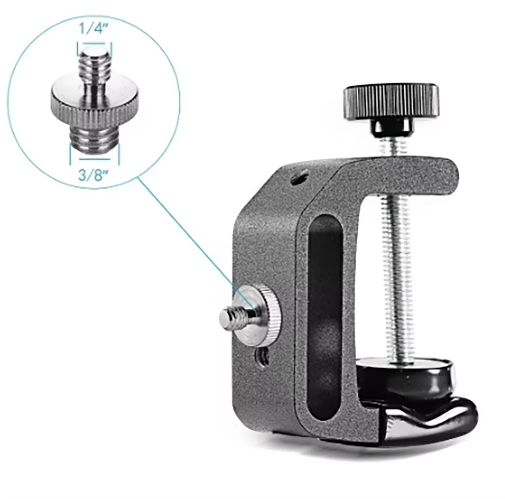 15 piezas 1/4 "3/8" Adaptador convertidor de tornillo roscado de metal para cámara DSLR, trípode, plataforma de hombro, soporte de luz, pieza 1/4-20 y 3/8-16