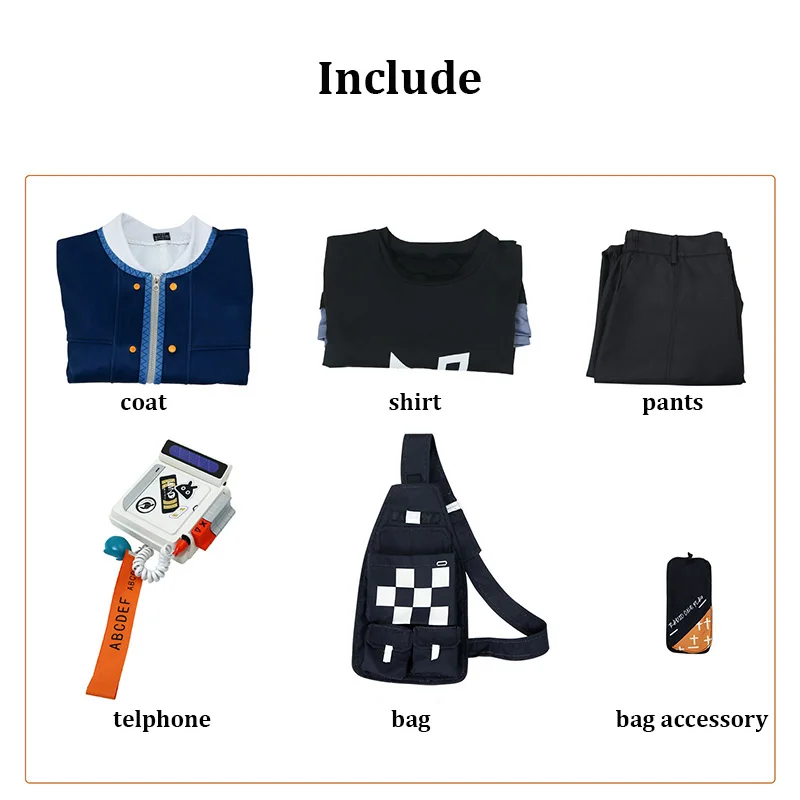 Wise Cosplay ZZZ Zenless Zone Zero Cosplay Costume Bag Props Phone Anime Game Party Role Playing Outfit Men Women Suit - Image 4