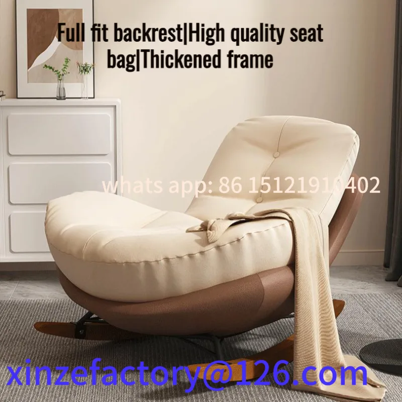 

Customizable Lazy Sofa Penguin Rocking Adult Recliner Livingroom Balcony Casual Single Chair