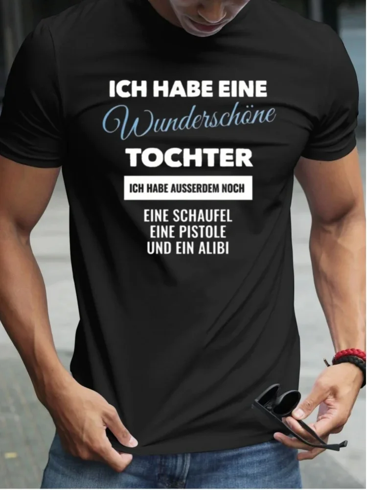Herren-T-Shirt „Ich habe eine wunderschöne Tochter“, perfekt für Freizeitkleidung, Partys und Karnevalsoutfits