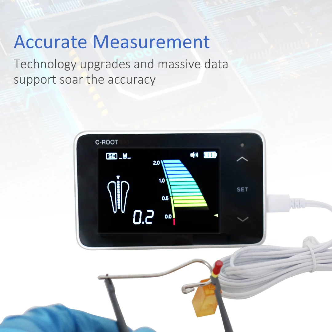 COXO C-ROOT I(V) Dental Apex Locator Portable Root Canal Length Tester with Color Large Screen Gauge Measuring Instrument
