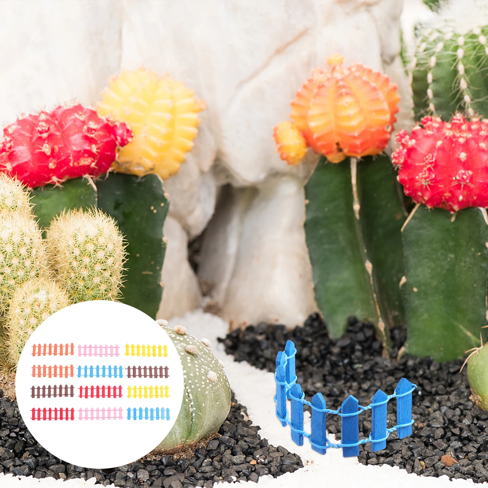 

12 Pcs Micro Border Landscape Ornament Miniature Fence Fairy Garden Accessories The