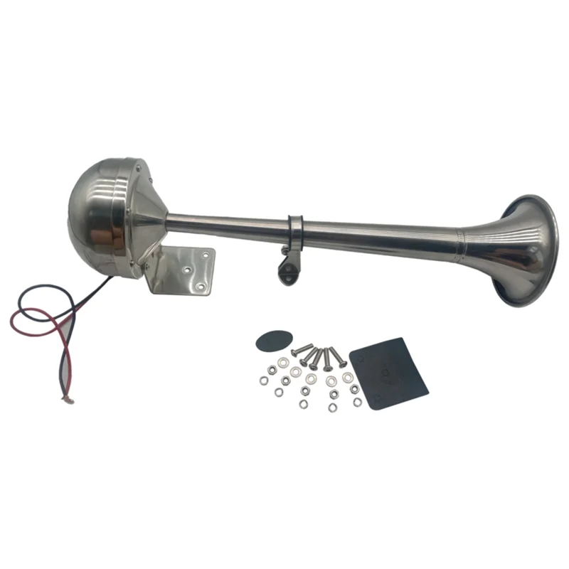 

Universal Single Trumpet Car Air Horn 12V Compressor Polished Car Horn Speaker For Truck Boat Motorcycle Accessories