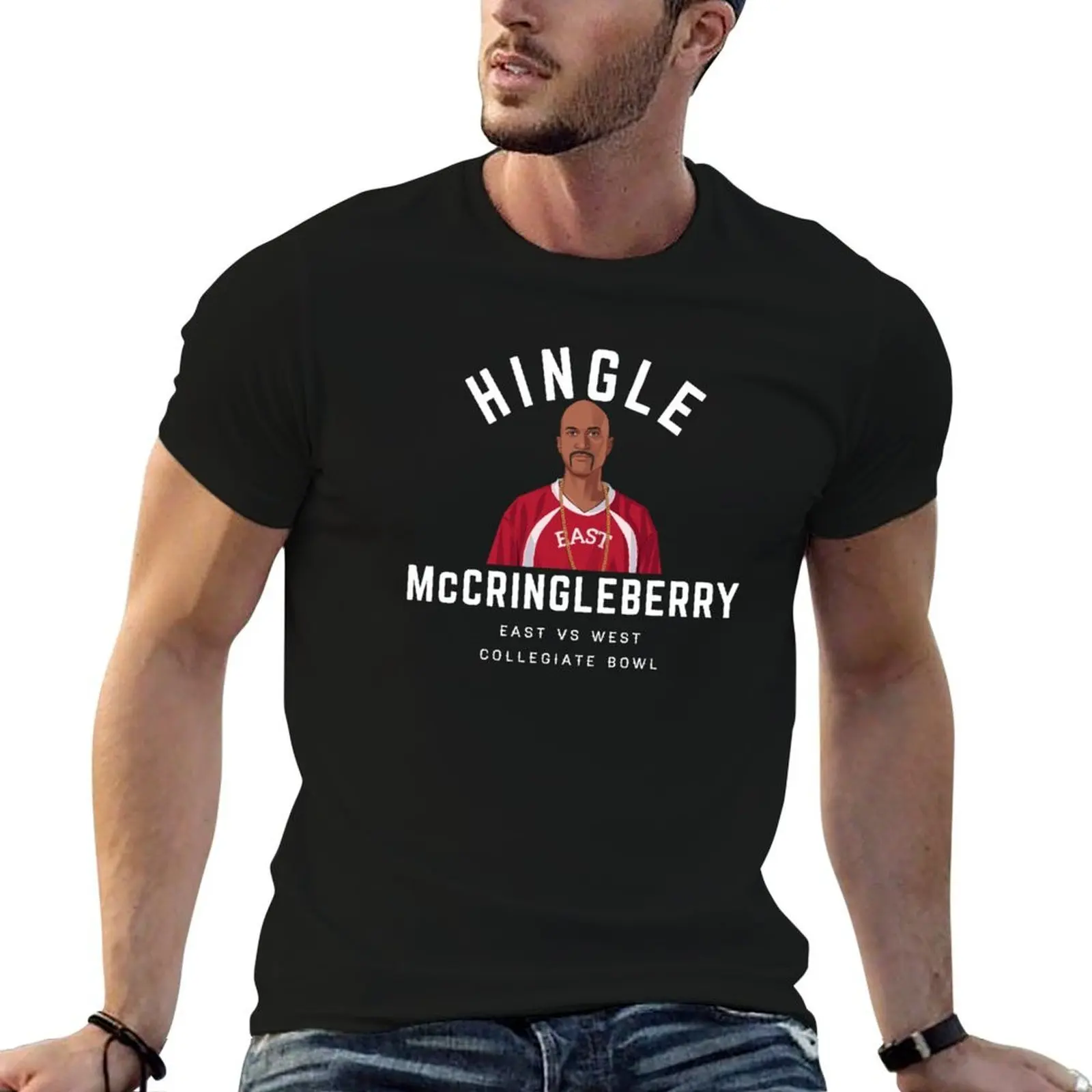 Hingle McCringleberry - الشرق مقابل الغرب الجامعي السلطانية تي شيرت رجل تي شيرت القطن رجل تي شيرت عالية الجودة الفاخرة العلامة التجارية تي شيرت #4