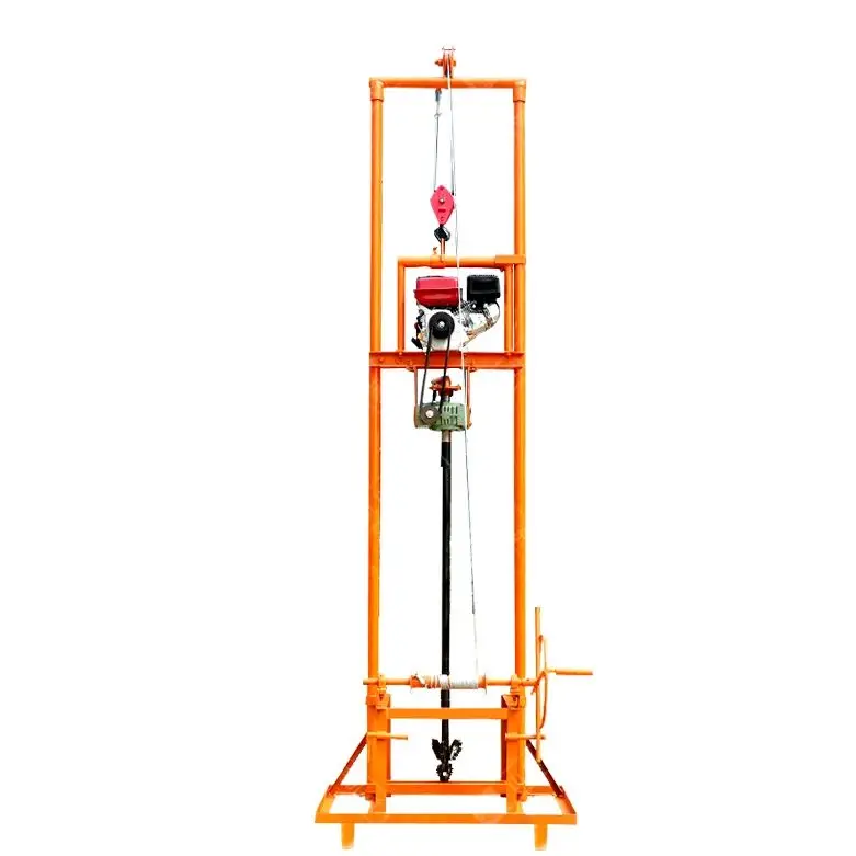 

Customized Mini Portable Water Well Drilling Rig 80m Depth Petrol Diesel Engine Lightweight Manual Borehole Driller Hot Selling