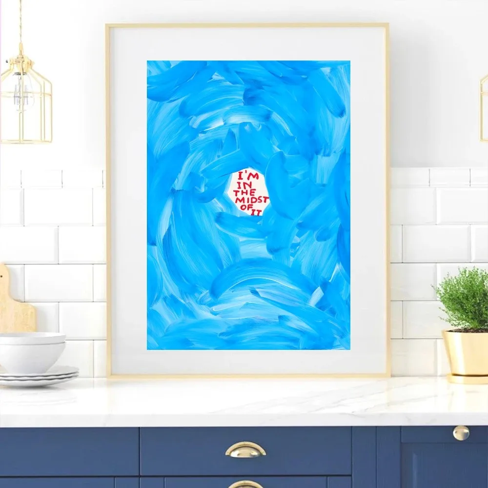 David Shrigley Art Abstracte Poster Home Room Decor Woonkamer Slaapkamer Esthetische Kunst Muurschildering Stickers