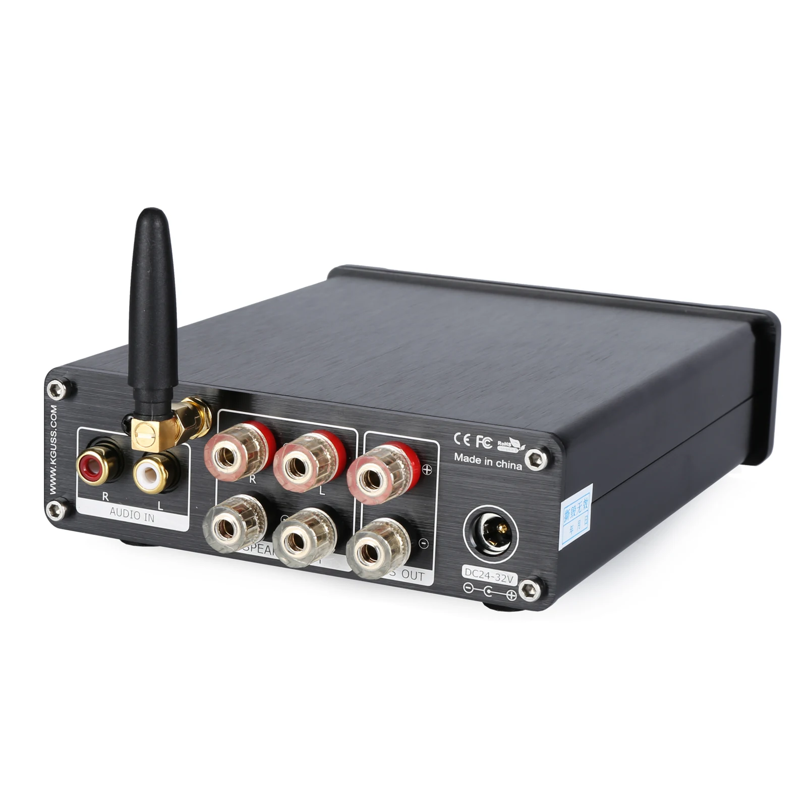 KGUSS PA8 High Power 2.1 channel Bluetooth digital amplifier TPA3255 HIFI bass ES9023 QCC3034 APTX HD 150W*2 power amplifier