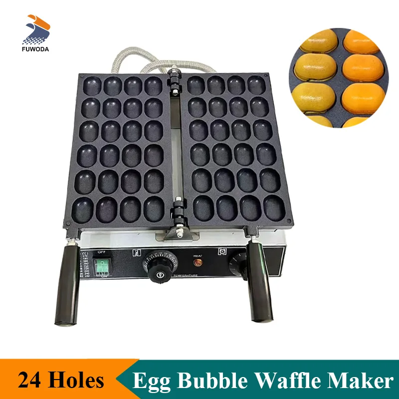 

Non Stick Waffle Maker Bubble Waffleballs 24-hole Mini Sponge Cake Baker Making Machine Electric Or Type Commercial Use