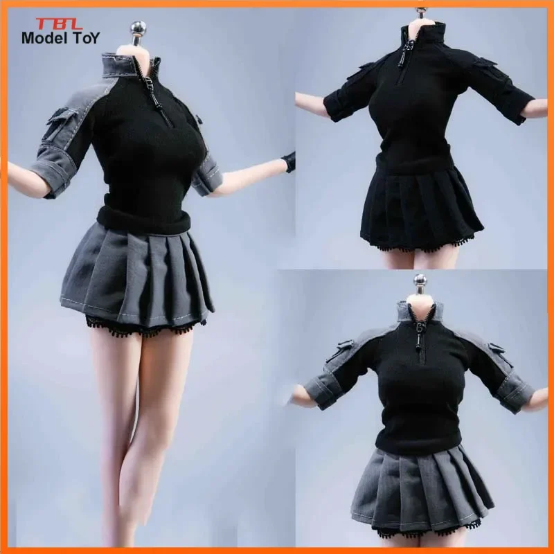 1/6 Scale Female Combat Uniform Clothes Set Coat with Skirt for 12in Action Figire PH TBL Doll Toys