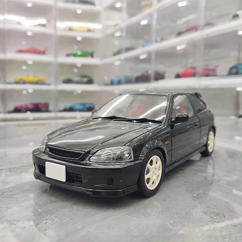 MH Diecast Alloy 1/18 Scale Civic TypeR EK9 Cars Model Independent Engine Adult Toys Classics Collection Souvenir Gifts Display