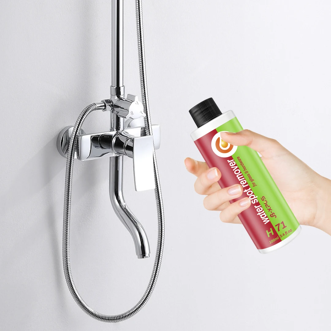 Bathroom Glass Cleaner Hard Water Spot Remover For Shower Door, Ceramic Tiles, Stainless Steel Powerful Descale JB-XPCS H71