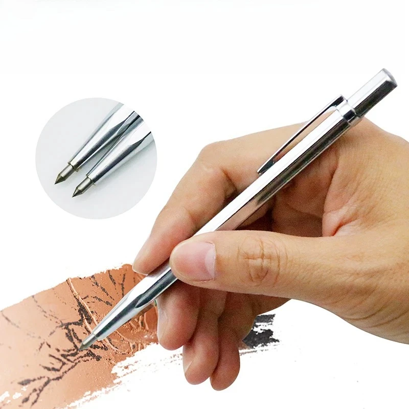 1pcs Diamond metal marker engraving pen tungsten carbide nib stylus pen for glass ceramic metal wood engraving hand tool