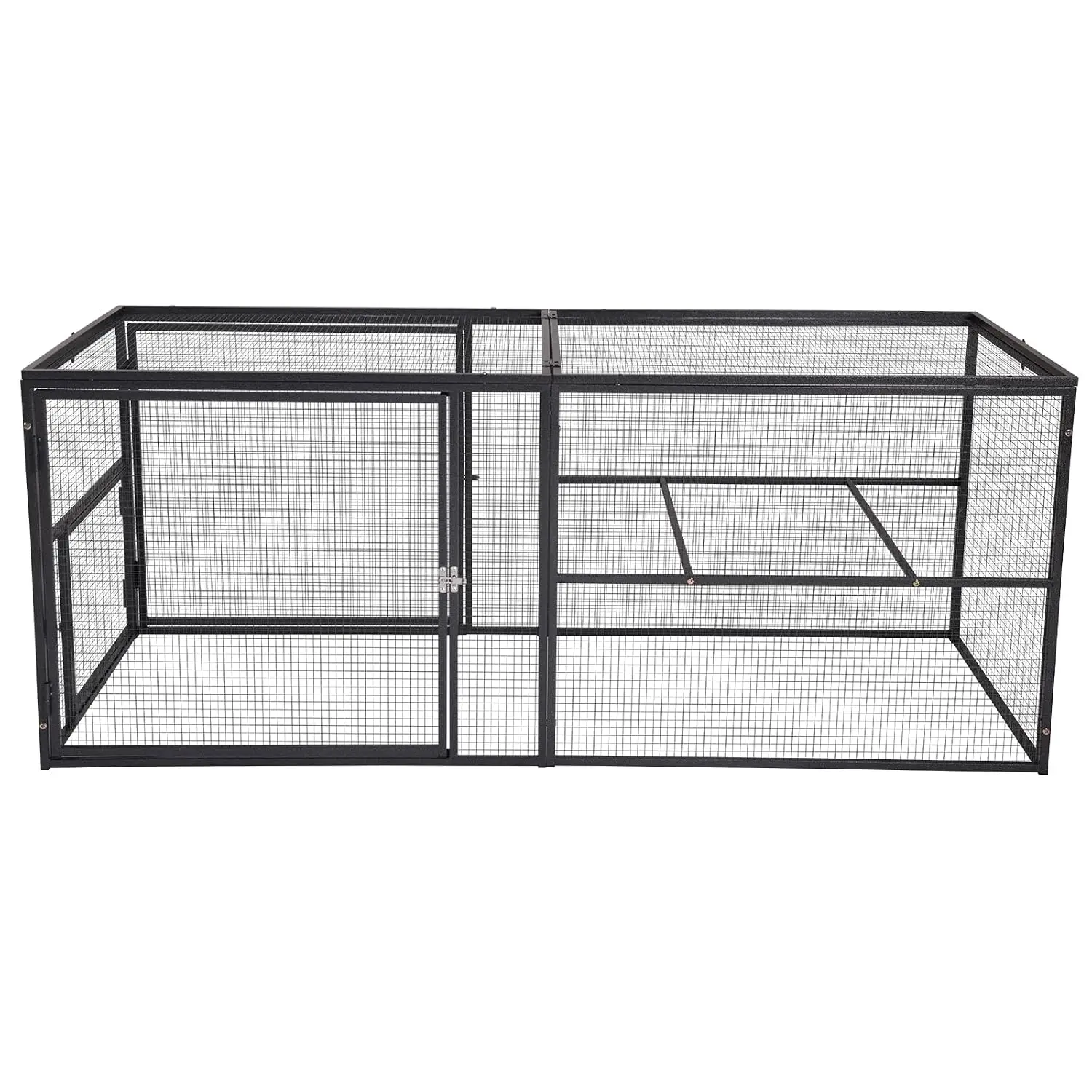 71in Chicken Coop Run Extension Outdoor Rabbit Expansion Pen for  Chicken Coop Hutch,Removable Doors for Easy, Customized