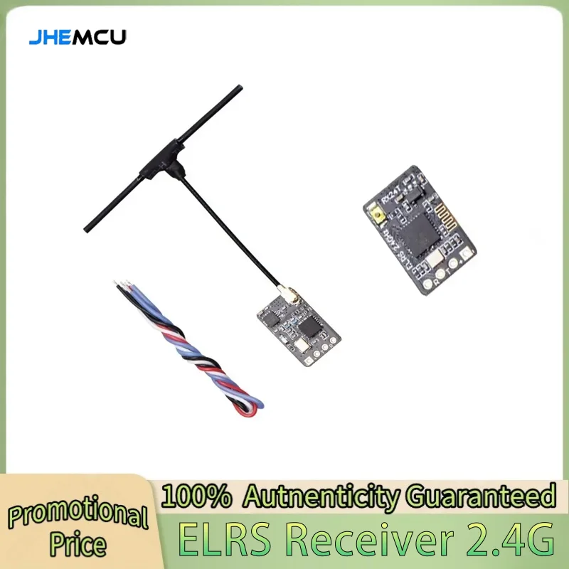 

ExpressLRS RX24T 2.4G ELRS Radio Nano Long Range Receiver 11X18mm for FPV Racing Freestyle Long Range Drones DIY Parts LR4 LR5