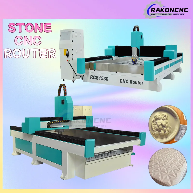 Stone Column Engraving Machine Cnc 3D Cutting Granite Desktop for Setting A3 Size Picture Carving Router Mirtels Machines