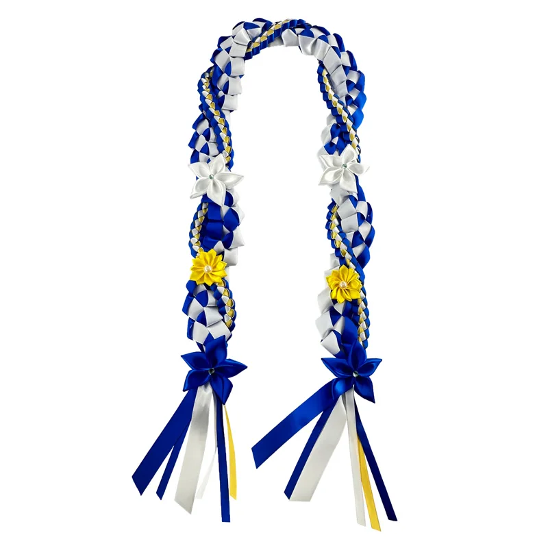 التخرج Leis متعددة التفاف الشرف حبل التخرج الشريط Leis قلادة تهنئة لوازم حفلات التخرج #3