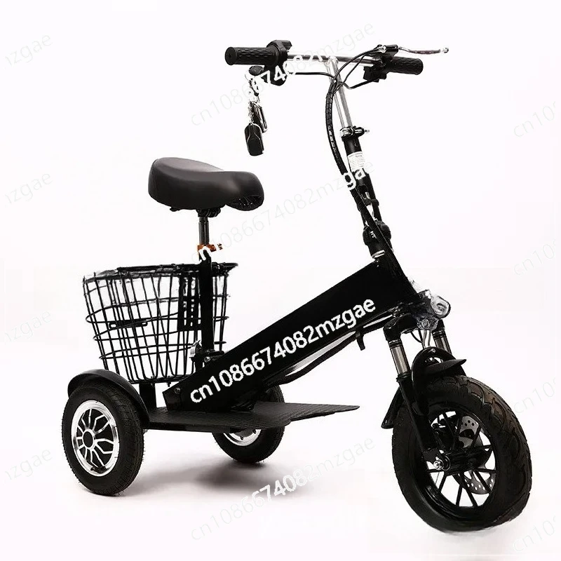 

Foldable Electric Tricycle Mini Adult Electric Scooter, Women's And Elderly Mobility Электрический трехколесный велосипед