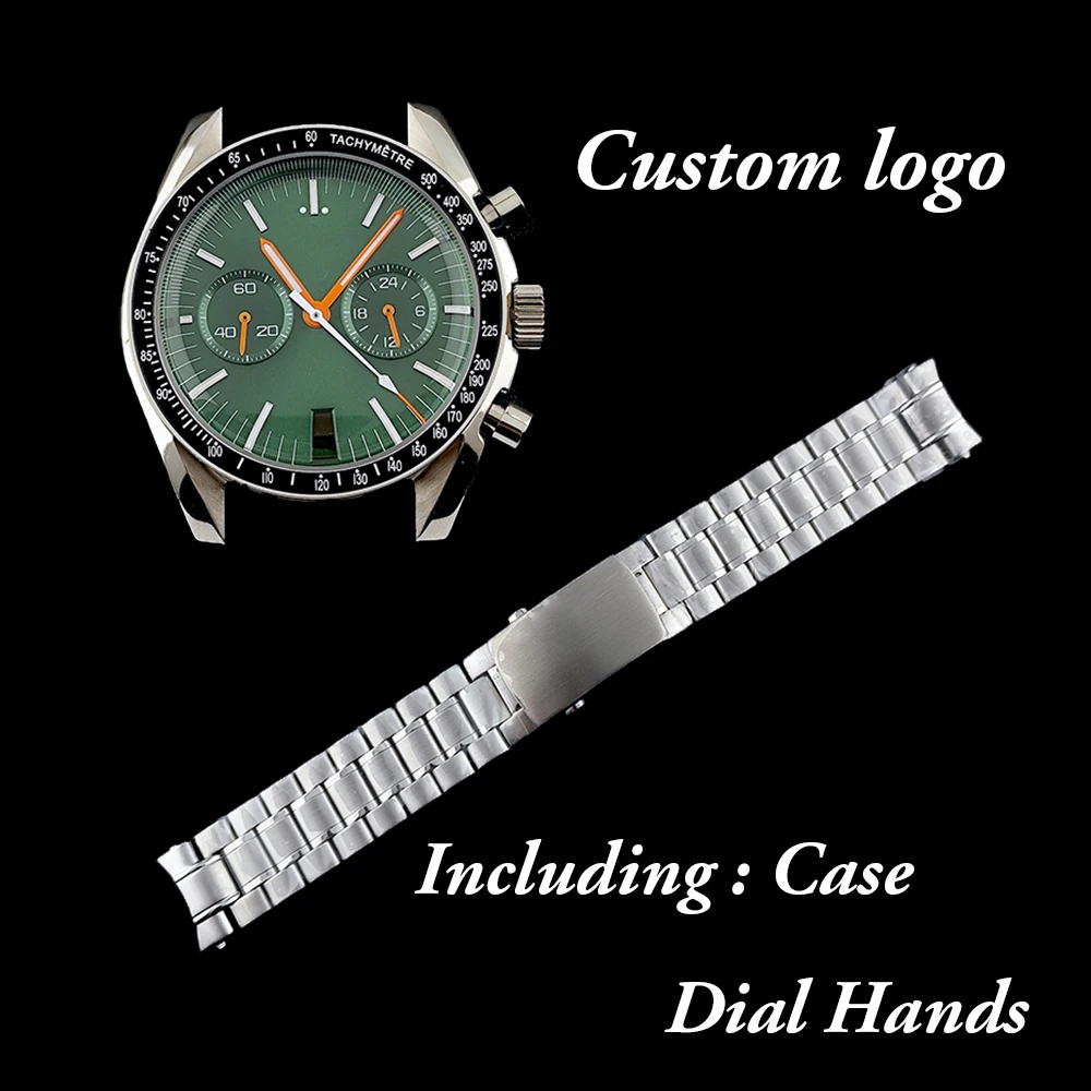 

Хит продаж: корпус для мужских часов VK64 из нержавеющей стали с возможностью нанесения логотипа, подходит для механизма VK64, аксессуары для часов.