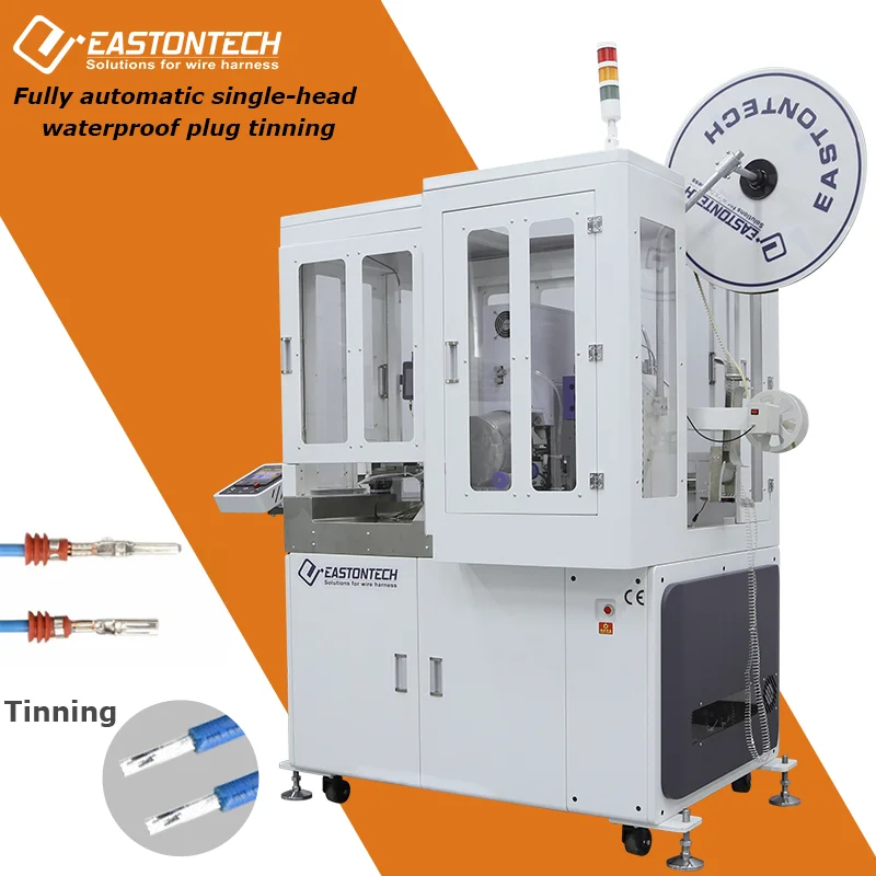 Fully Automatic Wire Processing Machine for Terminal Crimping, Cutting, Stripping and Waterproof Plug Insertion with Auto Feed