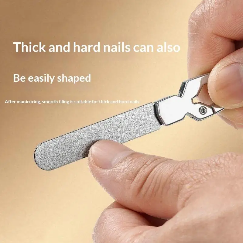 Heavy Duty Double Sided Nail File Efficient Grinding Coarse Fine Surfaces Manicure Tool for Hard Nails Professional Salon Use