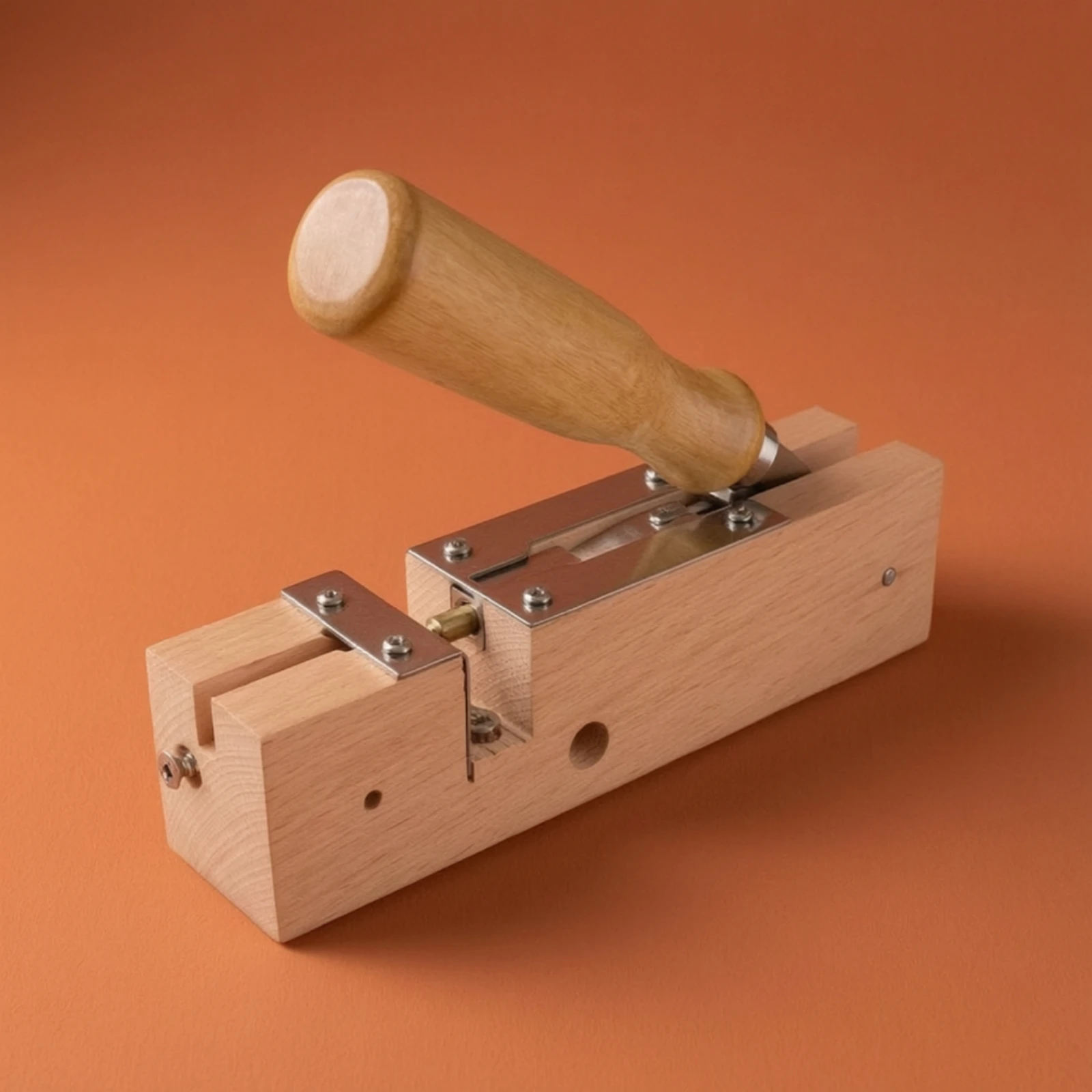 Frame Hole Puncher Manual Hand Operated Beehive Perforator Woodworking Tool for Apiary Wiring Setup and Assembly