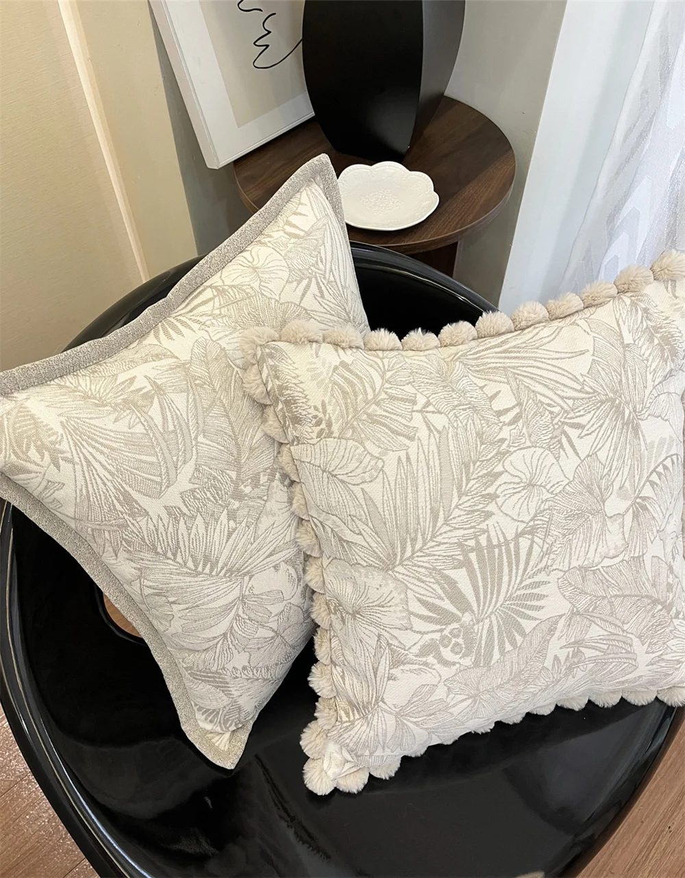

Luxury Retro Jacquard Cushion Pillow Cover Casual Case without Core Home Sofa Bedroom Decor Romantic Gift