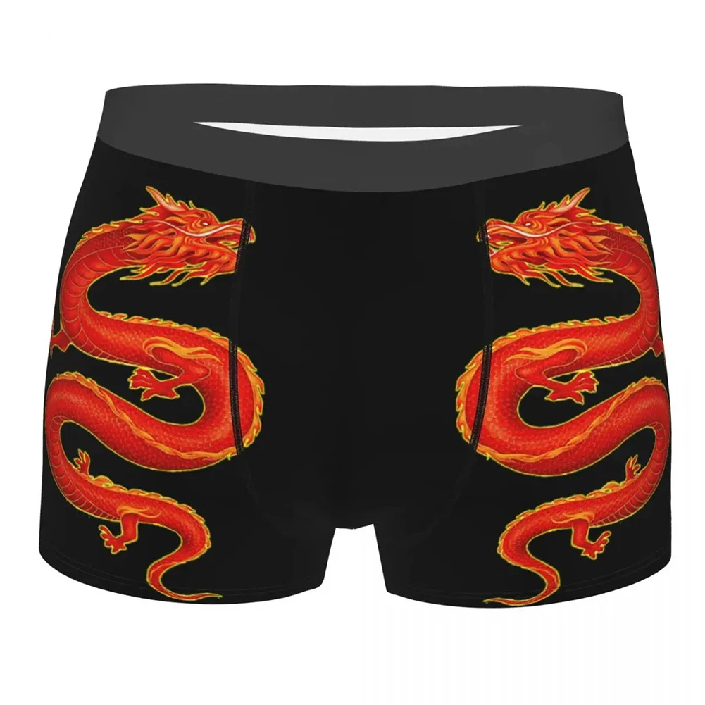 

Daily Comfort Intimate Apparel Dragon Print Boxer Low Waist Shorts Men Sexy Dragon Print Underwear S XL Sizes Available