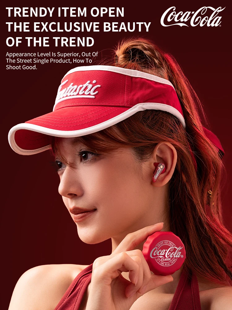 Coca-Cola Bottle Caps TWS Auriculares inalámbricos Auriculares Bluetooth 5.4 Auriculares impermeables con micrófono para Xiaomi iPhone Auriculares