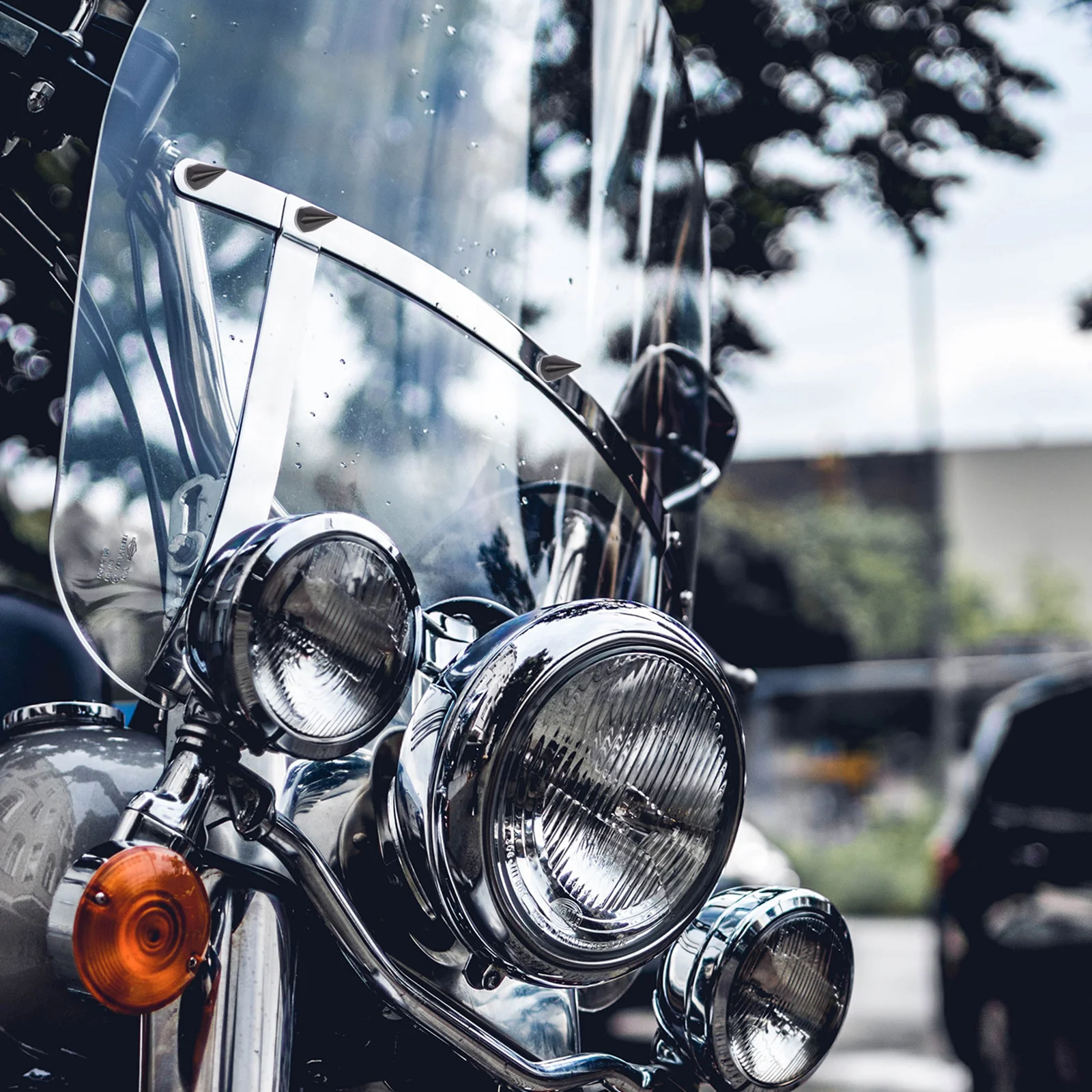 

10Pcs Motorcycle Windshield Bolts Aluminum Alloy 5Mm Spike Style Screws for Motorcycle Scooter Windscreen Fastening