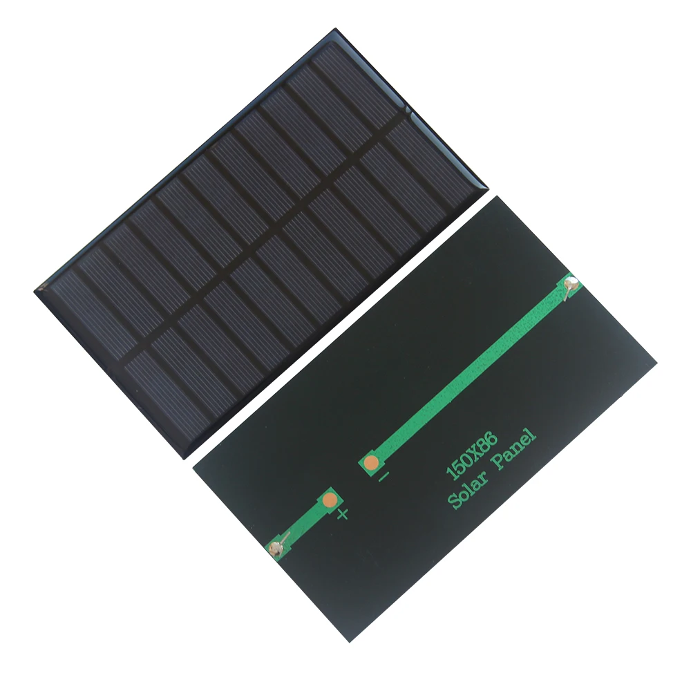 BUHESHUI 1,6 Вт 5,5 В поликристаллические солнечные элементы модуль солнечных панелей для зарядного устройства 3,7 В 150X86 мм 5 шт./лот