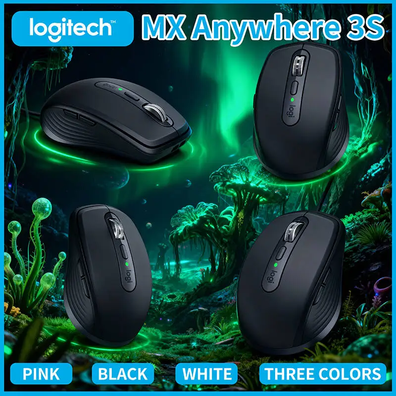 

New Logitech MX Anywhere 3S Wireless Mouse, Silent Clicking, High-Precision Tracking, Multi-OS Compatible