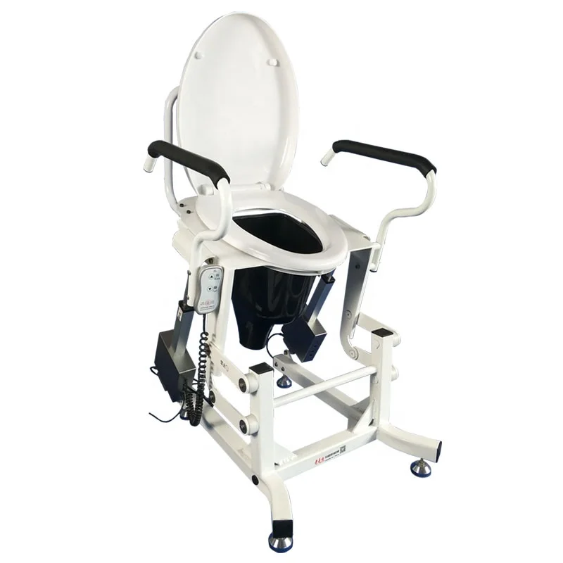 AIROW Remote Control Operation Toilet Lifter Suitable for Squatting Model Toilet Electric Lifting Toilet Chair With Commode Pan