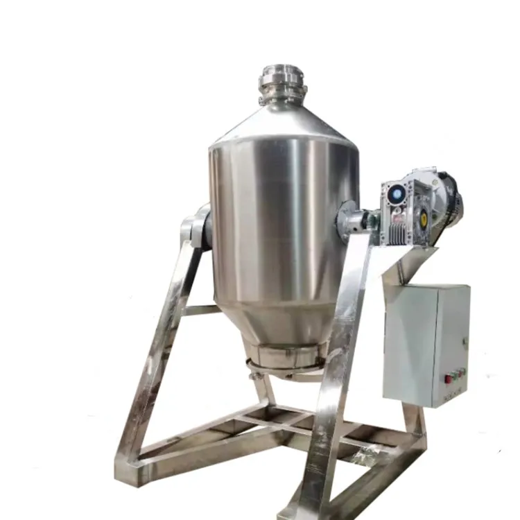 

Dry Powder Granule Drum Mixer 100KG 200KG Plastic Mixing Powder Mixer Machine