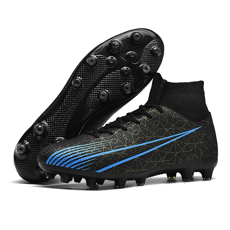 

2025 Football Shoes New Men Sport Soccer Shoes Training Boys Football Boots Outdoor Adult Long Spikes Non Slip Cleats Breathable