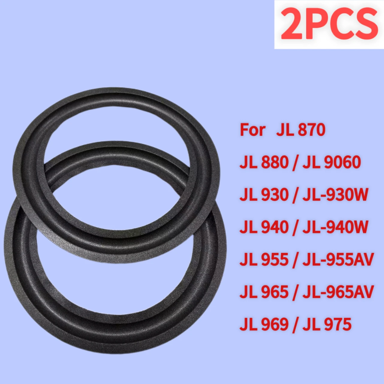 For Kenwood JL-870 880 9060 930 930W 940 940W 955 955AV 965 965AV 969 975 Speaker Foam Repair Folding Edge Ring （2PCS）