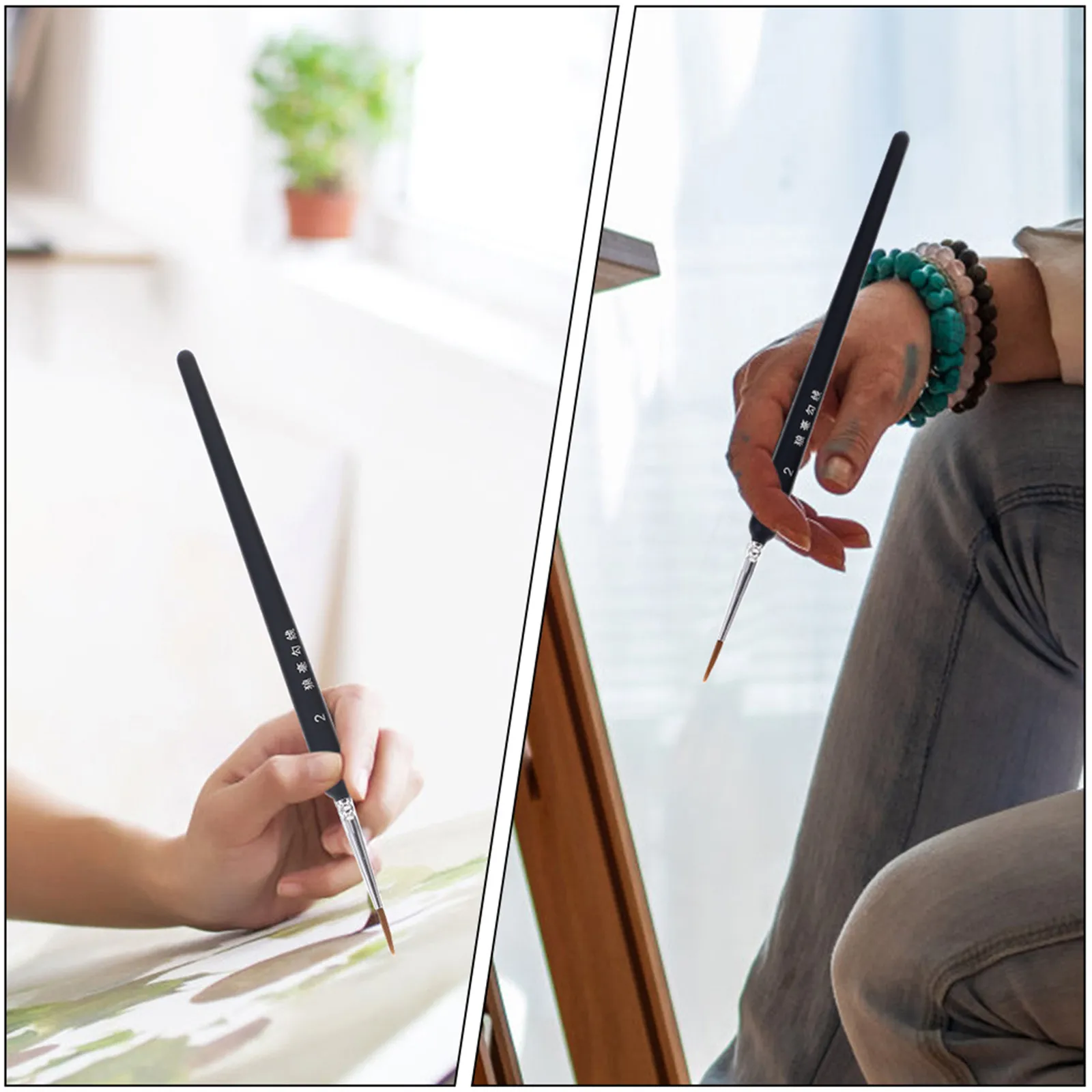 

Набор из 7 высококачественных кистей для детализированной росписи, тонкие кисти для миниатюрной живописи акрилом, акварелью, маслом, гуашью, для начинающих художников