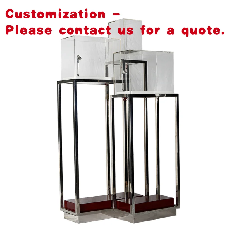 

custom.Custom-made Shopping Mall Jewelry showcase Jewelry Display Rack Stainless Steel Acrylic Display Stand Cabinet