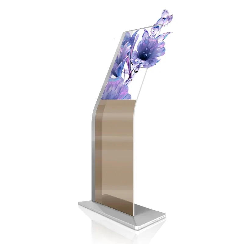 ex-factory price55-inch OLED transparent screen 1080p TV high contrast indoor capacitive touch screen IP65 video wall kiosk