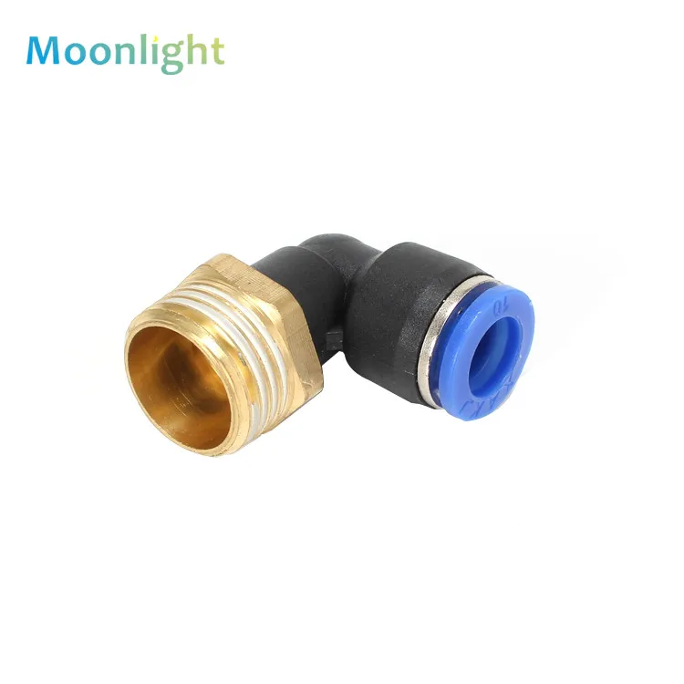 1PCS Pneumatic Air Connector Fitting PL Blue M5 4mm 6mm 8mm Thread 1/8